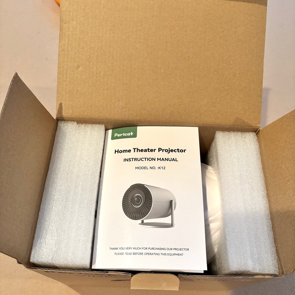 NEW Pericat Mini Projector Portable Wifi Bluetooth Home Theater 1080P HDMI Phone - Picture 5 of 6